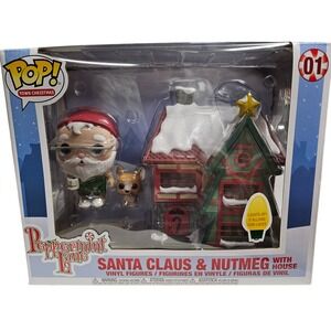 Funko Pop Town Peppermint Lane Santa Claus Nutmeg with House Light Up Figure 01